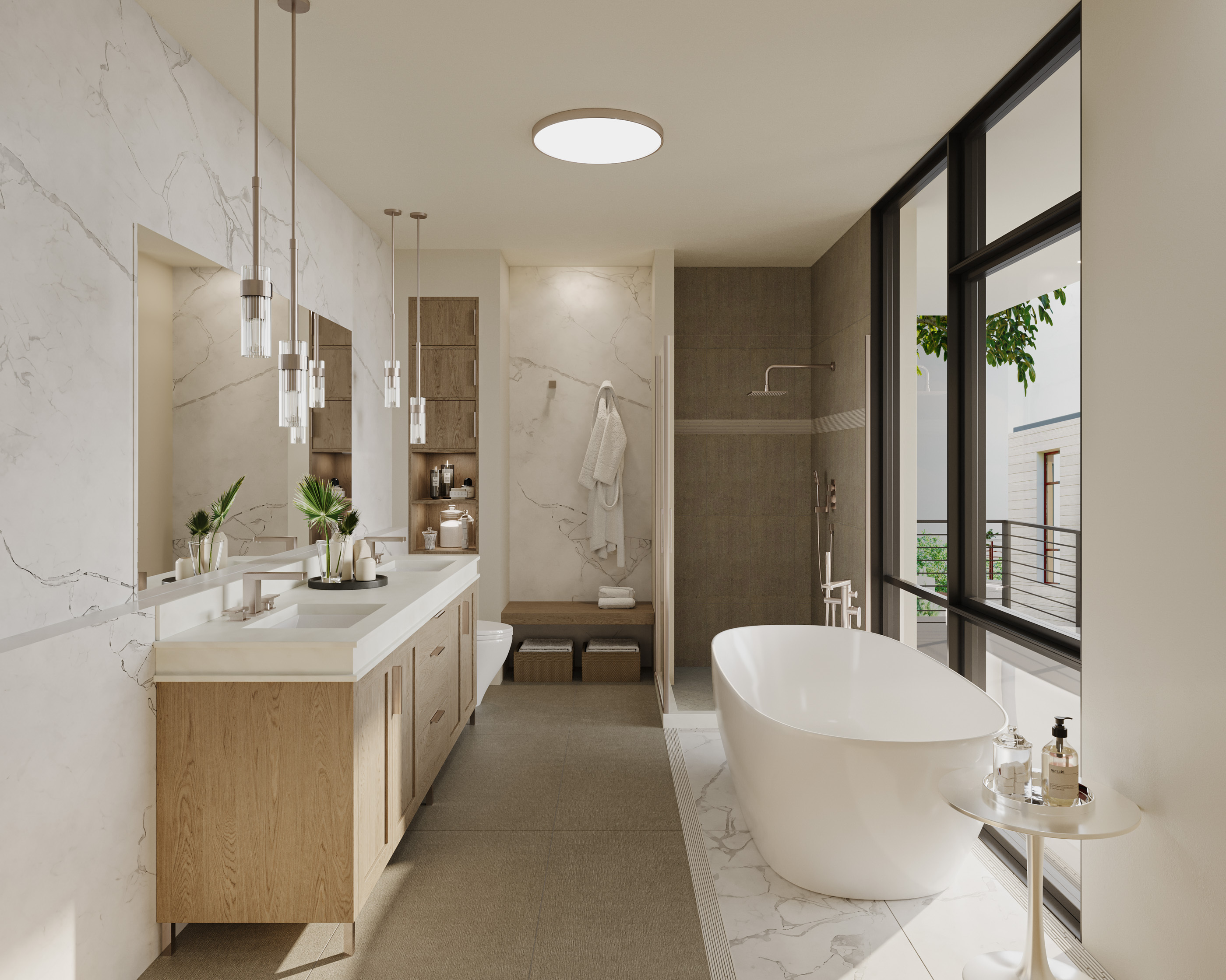 View 22 Bldg B Unit 3 Master Bathroom D06